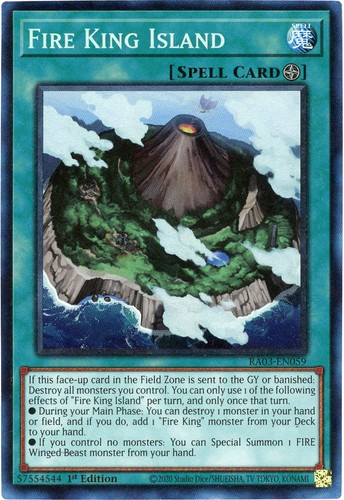 Yugioh fire king island - king,