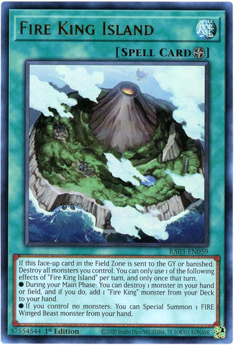 Yugioh fire king - fire, island