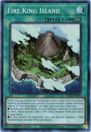 Yugioh fire king - king, island